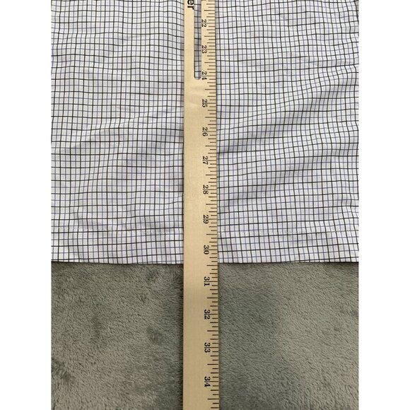 Habit Men's Medium Dockside Check Black-Colony Blue Short Sleeve Shirt - Picture 5 of 10